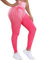 STARBILD Leggings Sportivo da Donna Senza Cuciture a Vita Alta per Fitness, Seamless - Rosa XS