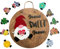 Drehtablett Holz kann den Festivalkranz ersetzen, der Ostern, Weihnachten, Halloween, Weihnachtsdekoration, Haus zum Aufhängen, Wanddekoration begrüßt Kuchenplatte Türkis (Blue, One Size)