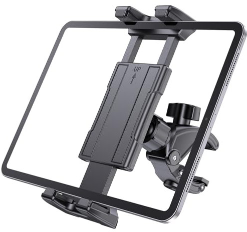 OHLPRO Tablet Halter Laufband, iPad Halterung Laufband Fahrrad Halter, Fahrrad Handyhalterung 360° Einstellbare, Tablethalter Mikrofonständer für 5-13 Geräte, iPad Pro, Air, Mini, Galaxy Tabs, iPhone