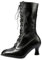 tinetill Stivaletti Donna Stivali Vittoriani Punk Gotici Stivali in Pelle PU Stivali a Mezza Gamba Vintage Stivaletti a Punta Stivali con Tacco Basso Stivali per Costumi da Festa Boot con Zip