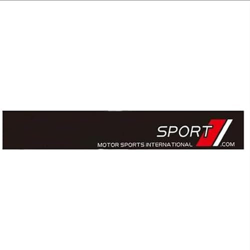 AFHGZZB Frontscheiben Aufkleber, für Audi A1 A3 RS3 A4 A5 A6 A7 RS7 A8 Q3 Q5 Q7 R8 Auto Vorne Windschutzscheibe Aufkleber Windschutzscheibe Sonnenblende Streifen Fahrzeugzubehör