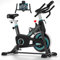 Advamsoler Vélo d'appartement, vélo de spinning, vélo d'intérieur avec roue silencieuse, moniteur LCD pour entraînement cardio à la salle de sport à domicile