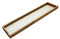 Holz Deko Tablett rechteckig - 80 x 18 cm - Kerzentablett mit Rand rustikal - Advents Kerzen Tablett Tischdeko