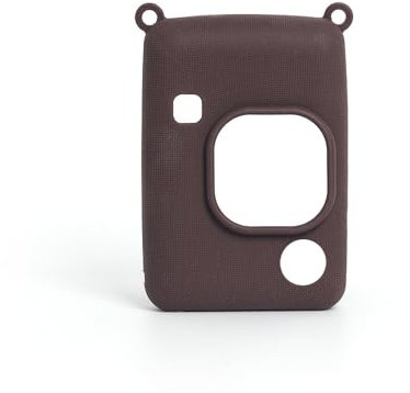 THLMT Kamera Silikonhülle kompatibel für Instax Mini Liplay, Sofortbildkamera Schutzhülle Aufbewahrungstasche Shell Abdeckung Cam Carry Travel Case Schutztasche Einfach einfarbig (Braun)