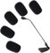 5 pezzi di ricambio per microfono in spugna antivento in schiuma per microfono Shure CVG18-B/C a collo d'oca accessori per microfono a condensatore Shure CVG18-B/C