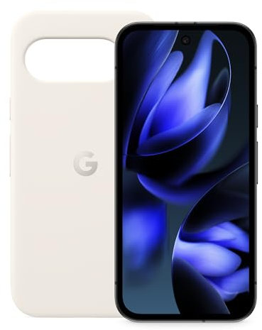 Google Pixel 9a – Unlocked Android Smartphone with AI Camera, All-day Battery and Powerful Security – Obsidian, 256GB + Pixel 9a Case – Porcelain