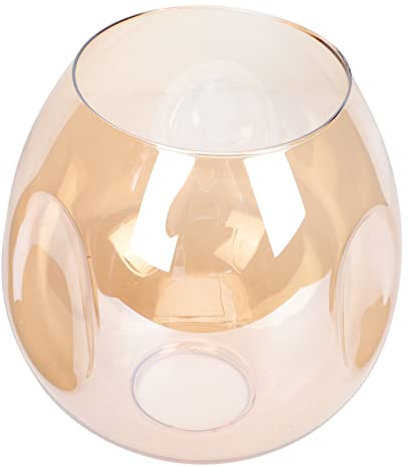 DECHOUS Kugel Lampenschirm Aus Rauchglas Für E14 Deckenpendel-Wandleuchte – Stilvolle Ersatz-Lampenschirm in Klar Und Für Elegantes