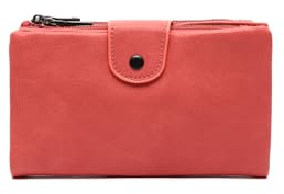 MISAKO Fulvia großes Portemonnaie Damen - Fulvia Koralle 11x3x19cm