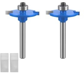 2Pcs Biscuit Jointer, Routers Woodworking, Router Bit Slot Woodworking Tool for Slotting Grooving Rebating Applications