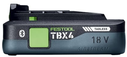 Festool Batteria 18 V / 4,0 Ah BP 18 TBX 4 C-ASI – Tecnologia Tabless, Bluetooth e Funzione AIRSTREAM