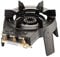 Foker Cast Iron Gas Wok Burner, 7 litres - Schwarz High Output Gas Burner with Triple Rings, 3 Valves for Independent Operation | Cooking Equipment