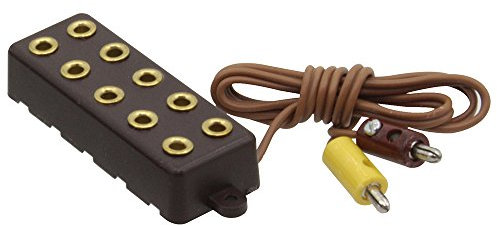 GOKarli Zwergstecker 5 Fach Verlängerung/Verteiler für Zwerg Stecker/Querlochstecker 2,6mm