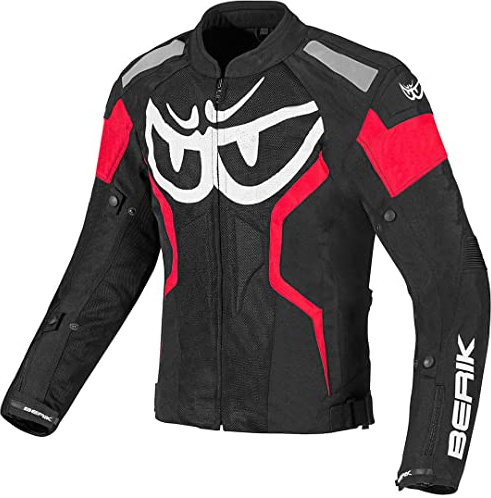 Berik Imola Air Motorrad-Textiljacke, schwarz/weiß/rot, 54