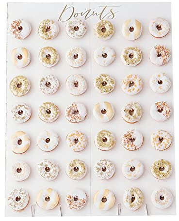 Ginger Ray Gold Script Große Wand-Donut-Dekoration für Partys und Hochzeiten