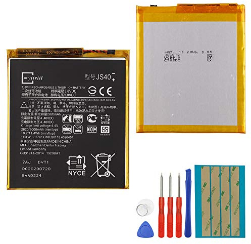 E-yiiviil Battery JS40 Compatible with Moto Z3 Play XT1929-1 XT1929-4 with Tools