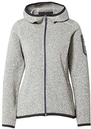 Bergans Kamphaug Knitted W Hoodie - Chalk Sand - M