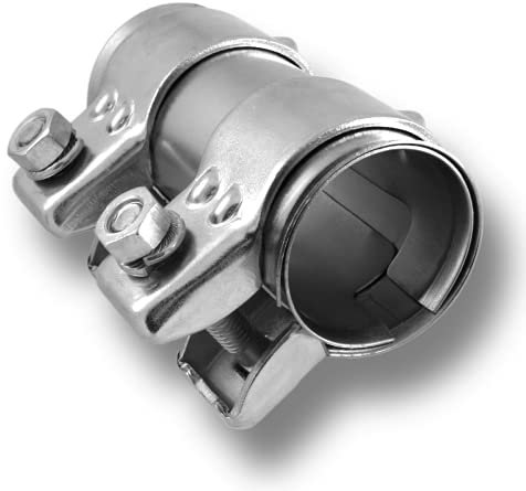 Auspuffschelle Rohrverbinder Doppelschelle Auspuff Abgasanlage (Stahl verzinkt, ø 50mm | Länge: 125mm)