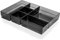 ALPOONS® - Schubladen Organizer (6er schwarz) mit Antirutsch Pads für einen extra stabilen Halt. Organizer Schublade für eine klare Übersicht. Organizer Schminke sorgt für Ordnung im Chaos.