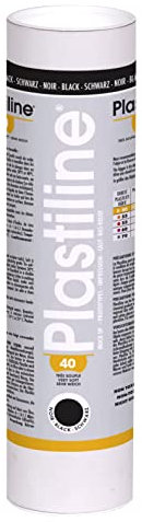 Jacques Herbin 1940T - Plastiline, 1kg, Härtegrad 40, ideal zum Modellieren, 100% wiederverwendbar, Schwarz