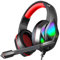 Cuffie da , cuffie over Ear con luce LED che colore, cuffie da per laptop -rosso
