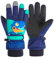 Handschuhe Kinder Winter Snow Skihandschuhe für 1-13 Jahre Mädchen Jungen PU Palme Wasserdicht Winddichte Warm Fleece Winterhandschuhe FahrradhandschuheThermohandschuhe Snowboard Skifahren Sports XS