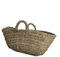 Jardin202 - Capazo de Esparto con Asas Decorativo | Capazo Fibra Natural Sostenible | Cesto para Leña | 48 x 34 x 23 cm -