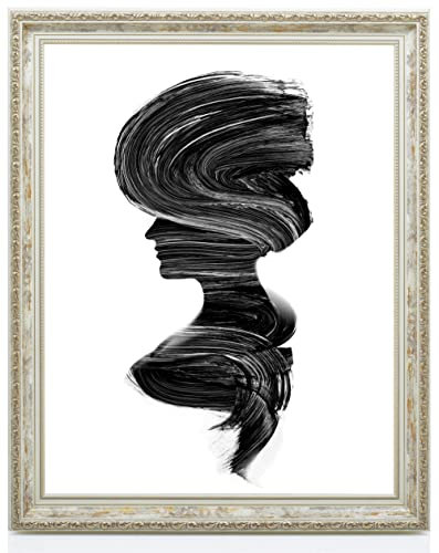 Monframe Barockrahmen Paris - 36x49 cm Vintage - Bilderrahmen Antik mit Acrylglas