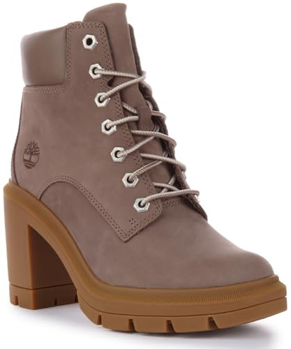 Timberland Allington Heights 6 in lace up Taupe Grey Nubuck Boot Stivaletto da donna TB 0A5Y6Z 929 (39)