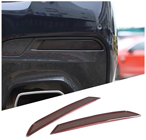 DIYUCAR ABS Schwarz Auto Rücklicht Nebelscheinwerfer Lampe Abdeckung Dekoration Trim Für BMW 5er G30 G31 2018-2022 Außenzubehör Auto Styling