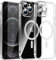 Clear Magnetisch für iPhone 12 Pro Hülle mit MagSafe [Original iPhone Äußere] [Kameraschutz Eingebaut] Durchsichtig Silikon Case Ultra Dünn [Niemals Gelb] Handyhülle Anti Fingerabdruck Schutzhülle