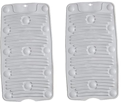 Zerodeko Da Lavare in Silicone Pieghevole Set da 2 Pezzi Grigio Lavabo per Biancheria Resistente e Antiscivolo Accessorio per Lavaggio Vestiti e Biancheria Intima per Cucina e Bagno