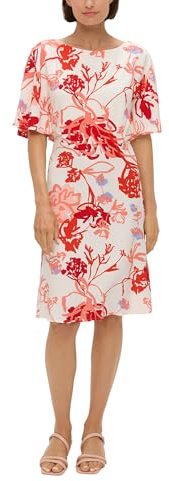 s.Oliver Midkleid mit All-Over-Print und Flügelärmel
