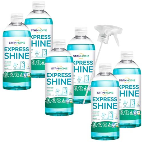 STANHOME Express Shine Nettoyant bain anti-calcaire détartrant, nettoyant Wc, élimine la saleté et le calcaire (500 ml) (6)