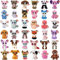 Ty - Sortiment 5 Beanie Boo's Plüschtiere 15 cm - Die weichen Puppen mit großen glitzernden Glitzeraugen - Zufällige Auswahl - Keine Doppel