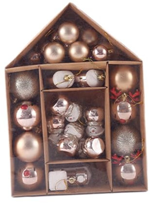 Oshhni Weihnachtskugeln, Ornamente, Weihnachtsbaumdekoration, Anhänger, Weihnachtskugeln, große Menge für Partygeschenke, Festliche Winterfeiertage auf der, Champagner-Zug-Set