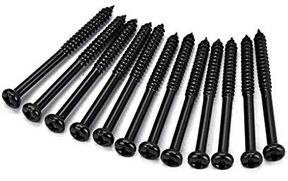 12 x Bass-Tonabnehmer Befestigungsschrauben für P90 Tonabnehmer Musikinstrument Par Pickup Schrauben 1,75