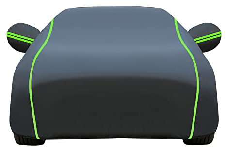 Car Cover for Jaguar XE XF XJ XJ6 XJ8 XJR XJS XKR XK8 XK Car Cover Waterproof Dustproof UV Resistant with Reflective Strips Car Tarpaulin Windproof Car Cover(Color:03,Size:XJ6)