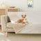 WIKEHOEX wasserdichte Hundedecke,120x152cm Outdoor Hundematte Waschbar für Grosse Hunde,Flauschig Katze ndecke und Weich Beidseitiger Sofabezug-Schutz,Beige+Elfenbeinweiß