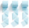 MORSUNBELA Chiffonband Blau Schleifenband Hochzeit Breit Geschenkband Stoffband Hellblau 38mm Deko Bänder