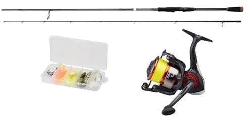 Savage Gear SG2 Allround Combo 2,21m 12-35g Spinnrute + Rolle + geflochtene Schnur + Kunstköder