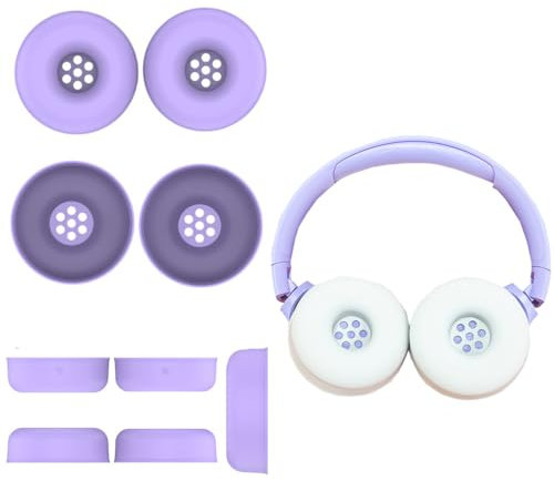 1 par de fundas protectoras de silicona para auriculares JBL Tune 520BT de repuesto, resistentes al desgaste, lavables, accesorios para JBL Tune 520BT (morado)