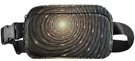 Bunte abstrakte Technicolor-Muster, stilvolle Bauchtasche für Männer und Frauen, kleine Schultertasche, Reisezubehör mit verstellbarem Riemen für Reisen, Urlaub, Laufen, Bunte, abstrakte