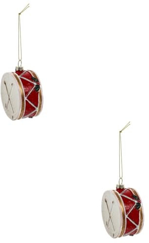 RORPOIR 2stücke Weihnachtsbaum Schmuck Handbemalter Christbaumschmuck Farbenfrohes Für Weihnachtsbaum Kamin Tisch Und Mehr Als Für Familie Und Freunde