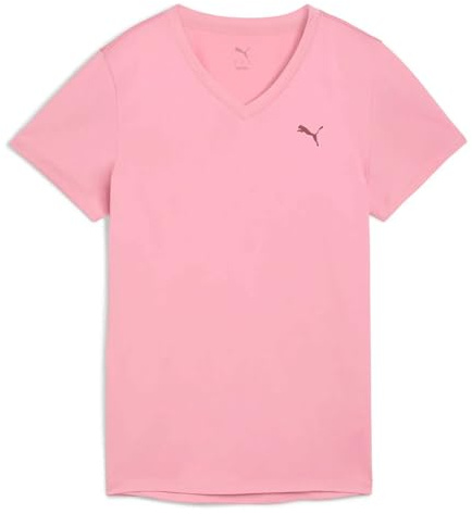 Puma Unisex W Tad Essential Vneck Tees, Poised Pink, XL EU