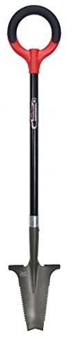ROOTSLAYER - VENTEO [PRODUIT D'OCCCASION] - Bêche spécial massifs - Rouge - Adulte - Dents ultra-aiguisées en acier - ultra-résistante et légère - 113x5x22cm