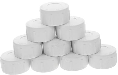 YARNOW 10pcs PVC Pipe Fittings End Caps Sprinkler End Plug Threaded Hose Plug Pool PVC Fitting Screw Caps White for Drain