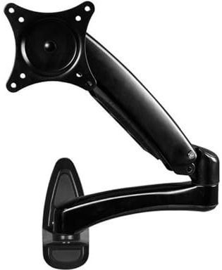 Monitor Stand for Desk Monitor Wall Mount for 15-32 inch Screens, Gas Spring Single Wall Mount Monitor Arm Holds up to 17.6lbs, VESA 75x75/100x100 mm Computer Stand(Black)