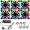 RGB PC Cooling Fan Kit, Rainbow LED Addressable RGB 120mm Case Cooling Fans With Hub Controller for PC Cases, Gaming PCs (6 Fans With Hub)