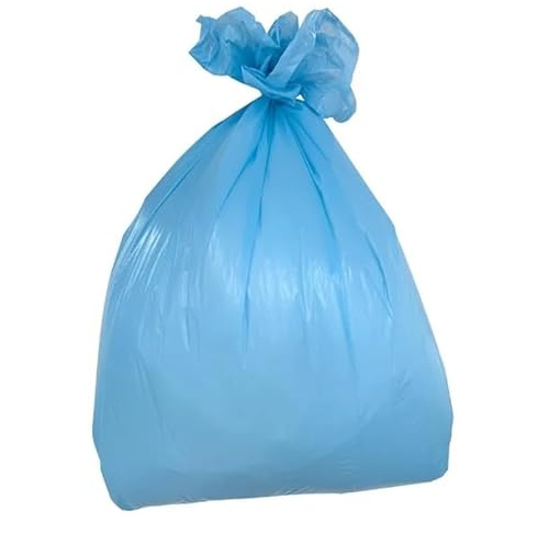 Jantex Medium Duty Bin Bags 80Ltr, Blue (Pack of 200) | Medium duty construction reliably holds commercial kitchen waste without tearing, ideal for heavy-duty catering use.