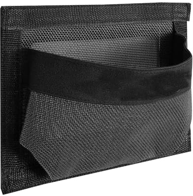 MiOYOOW Boat Self-Adhesive Mesh Bag, Waterproof Marine Organizer Net 25 * 18cm Strong Adhesive Kayak Storage Pocket for Pontoons Angling Fishing